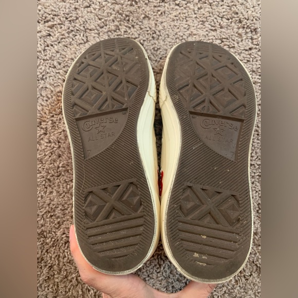 Converse Comme des Garçons Play Multi Heart Chuck Taylor All Star 70 Hi Sneakers - Picture 12 of 15